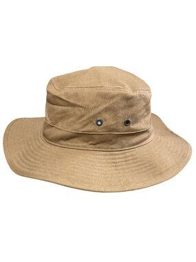 Patagonia Forge Hat Tan Size Large Hemp Boonie Hat With Straps For Hiking Unisex
